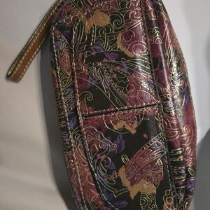 Patricia Nash Floral Mini Bag in Purple and Gold